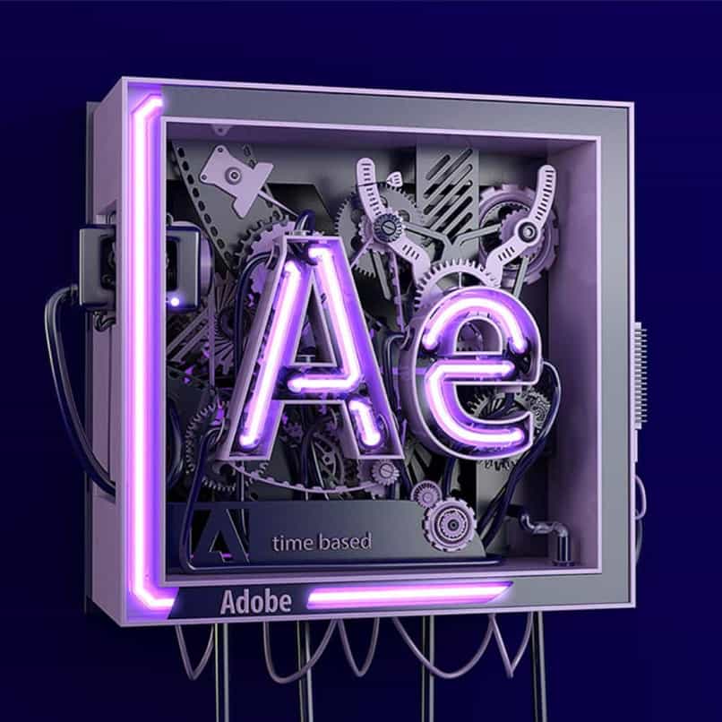 textos metalicos after effects