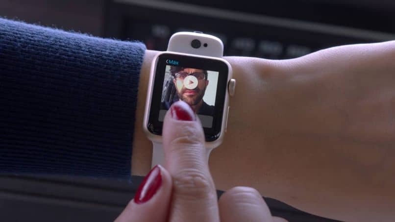 someone taking a photo from their apple watch