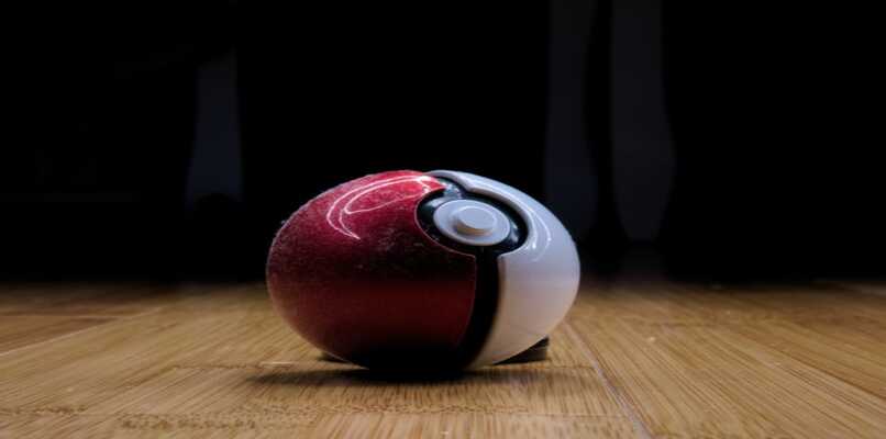 pokeball and dust on the ground