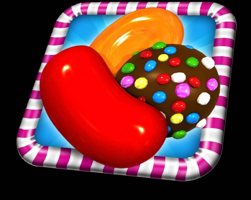 caramelos y bomba de color