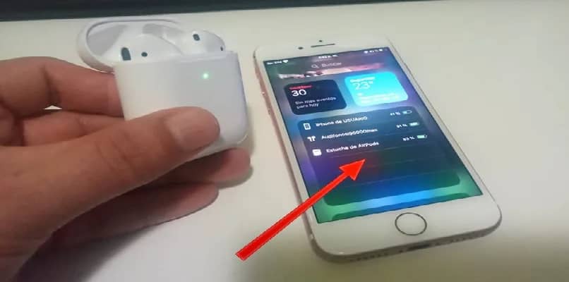 see the battery of an airpods
