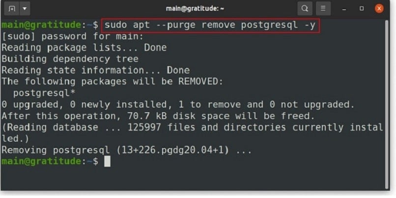 desinstalar postgresql en ubuntu