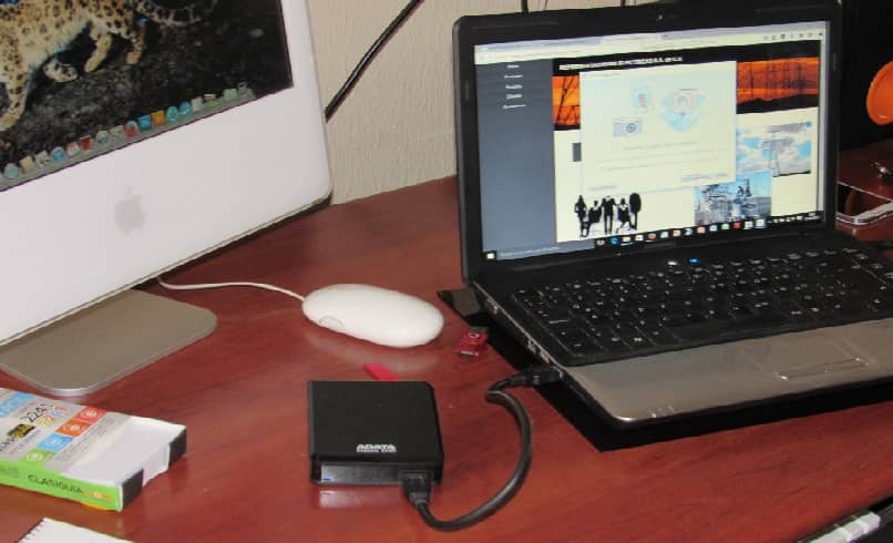 configurando el disco externo a la pc