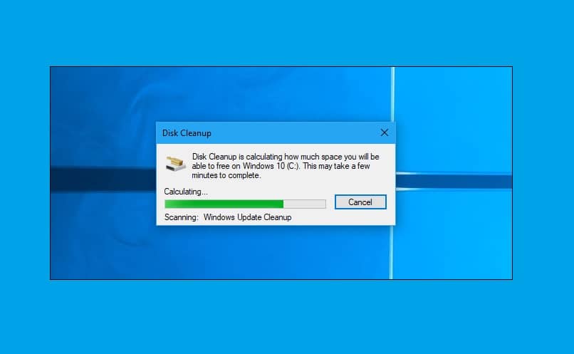 ejecutando disk cleanup en windows 10