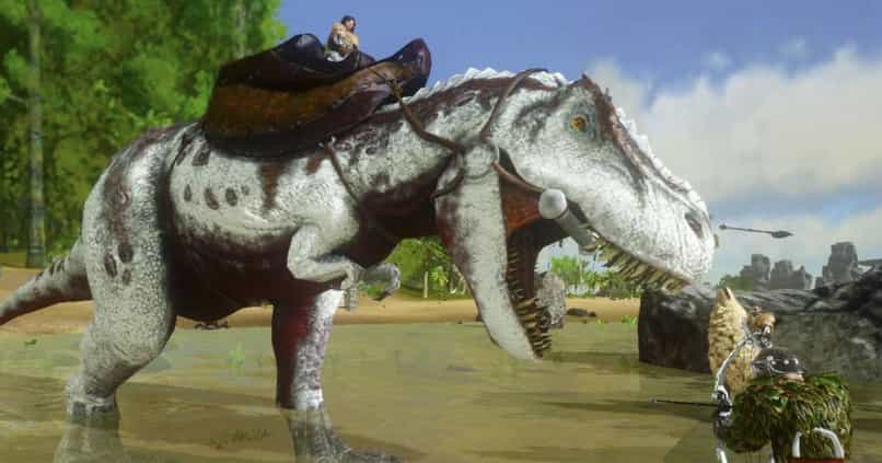 jugador doma dinosaurio de ark al actualizar