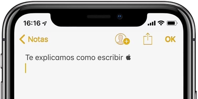 escribir simbolo de apple en tu iphone o ipad