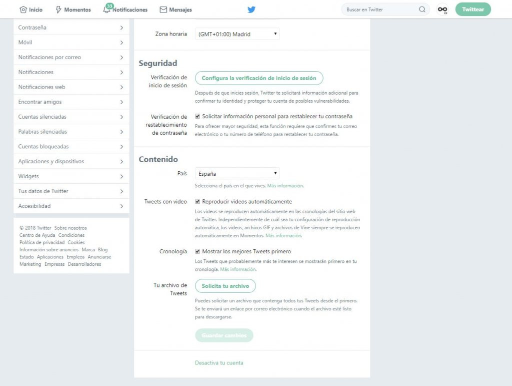 Cómo Desactivar o Eliminar una Cuenta en Twitter de Forma Definitiva