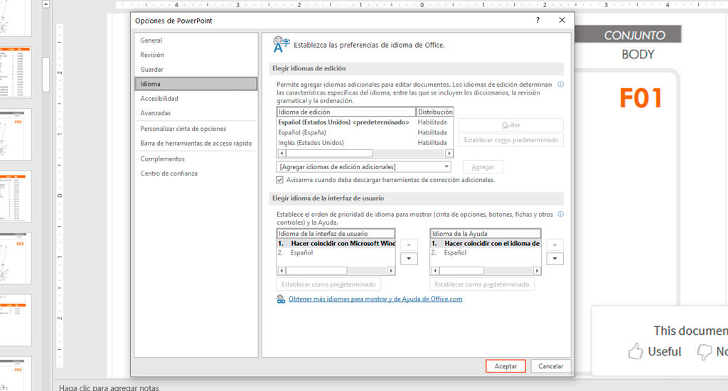 Como Cambiar El Idioma Del Corrector De Power Point