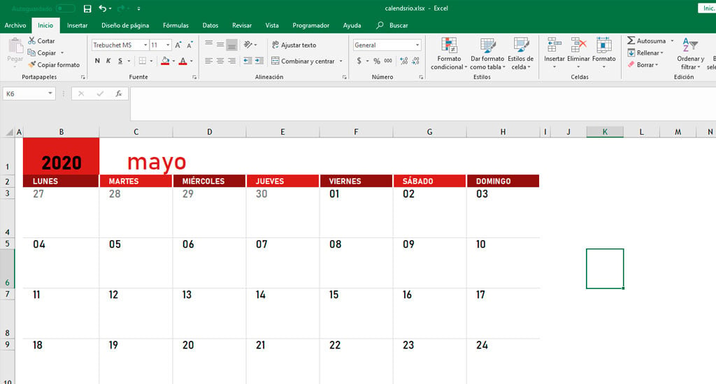 Como Hacer Un Calendario En Excel 2023 Printable Templates Free 4077