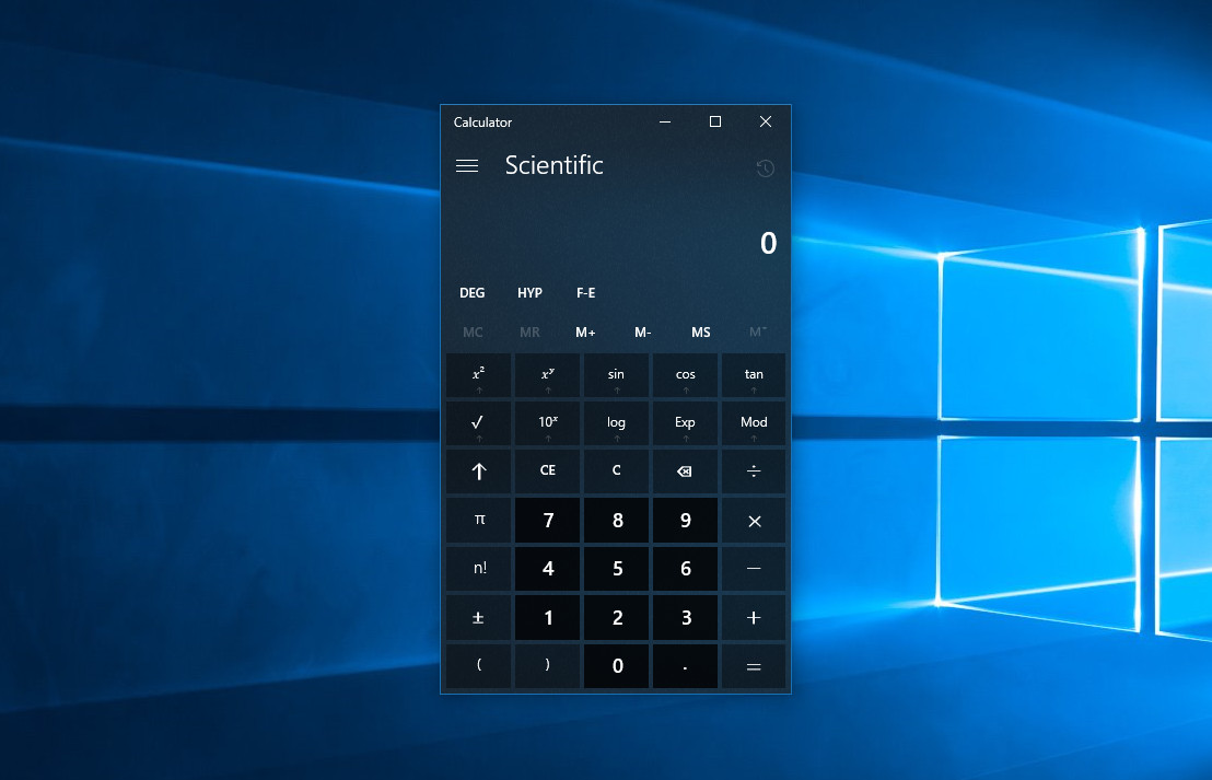 How can I use the calculator on my Windows computer