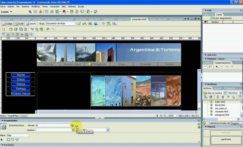 Cómo Crear o Hacer un mapa de Imágenes con Dreamweaver (Ejemplo) | Mira