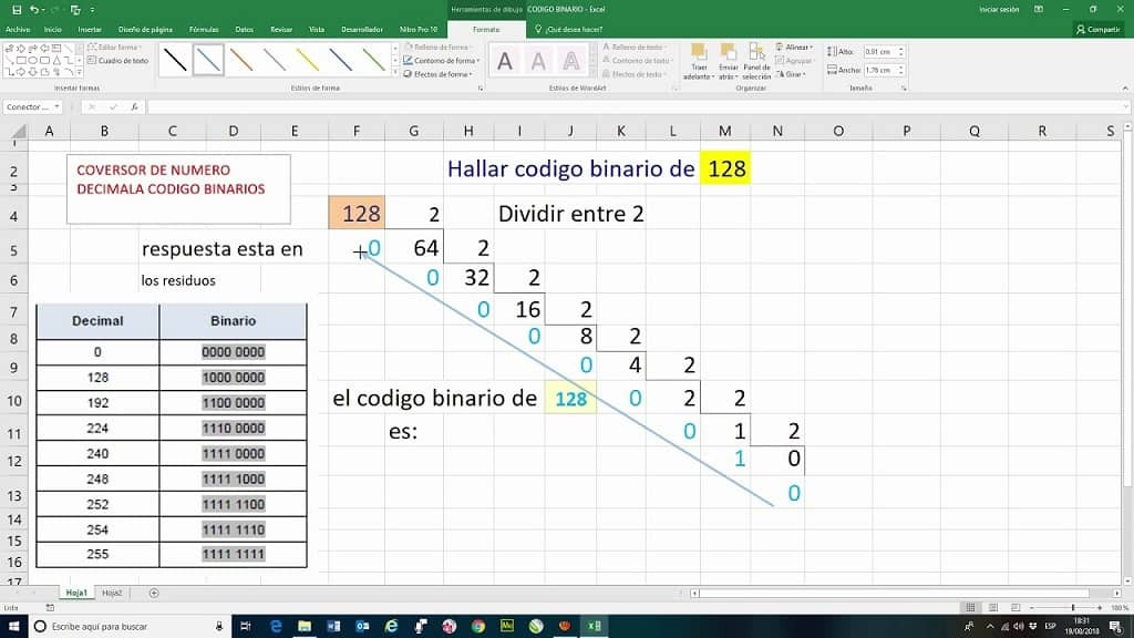 Cómo Convertir Números Binarios con la Función BIN.A.DEC, BIN.A.HEX y
