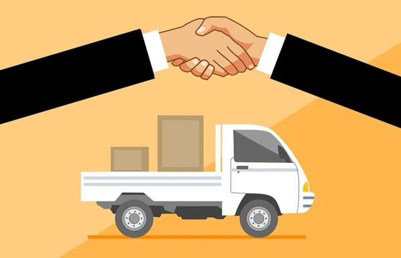 hands shaking, cargo truck buy online