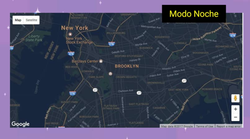 google maps night mode