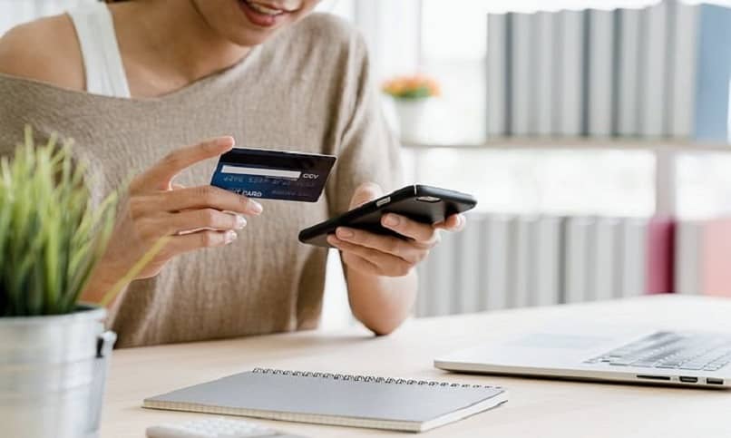 kredi kartıyla internetten euro satın alan kadın
