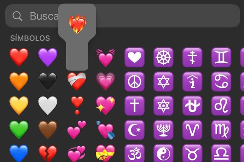 emoji de corazon en llamas en iphone