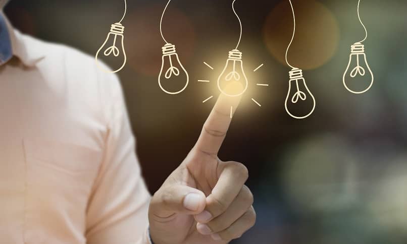 light bulbs representing business opportunities