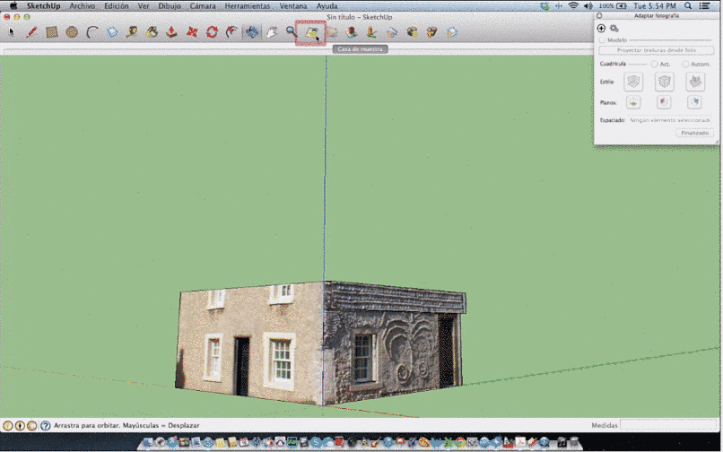 example of editing with google sketchup