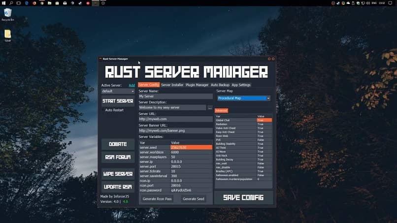 crear servidor rust
