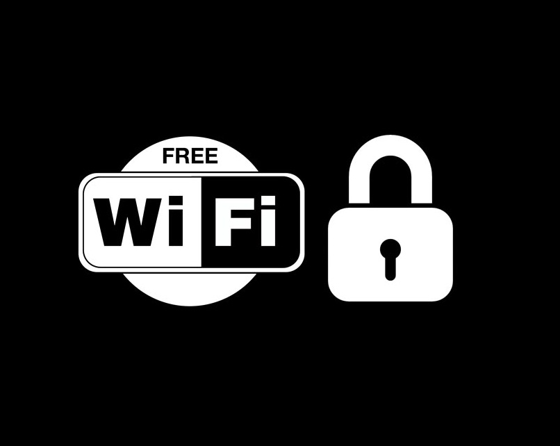 wifi logo with padlock
