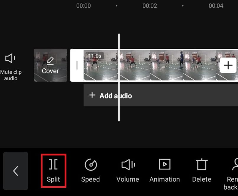 editing a video removing audio with capcut