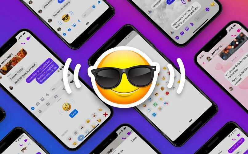 touch the soundmoji to listen to the audio it has
