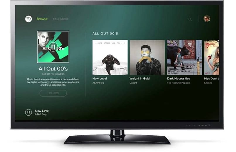 smart tv box spotify envia musica 