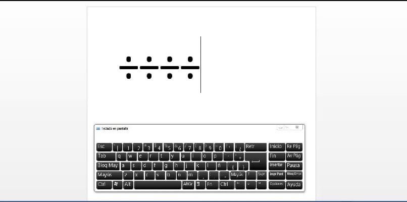 teclado con simbolo dividir