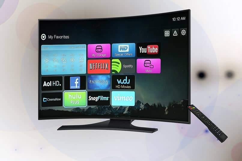 menu aplicaciones smart tv